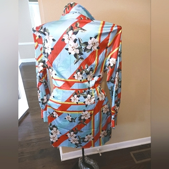 Floral Print Mini Dress - Picture 4 of 4